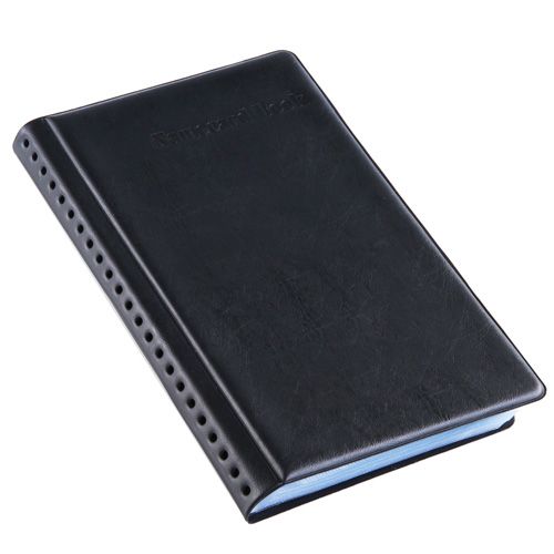 Визитница 3-х рядная Deli на 180 визиток, гладкая кожа, черная / Визитницы настольные oe.kz Визитница 3-х рядная Deli на 180 визиток, гладкая кожа, черная / Визитницы настольные