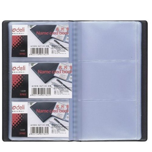 Визитница 3-х рядная Deli на 180 визиток, гладкая кожа, черная / Визитницы настольные №2 oe.kz Визитница 3-х рядная Deli на 180 визиток, гладкая кожа, черная / Визитницы настольные №2