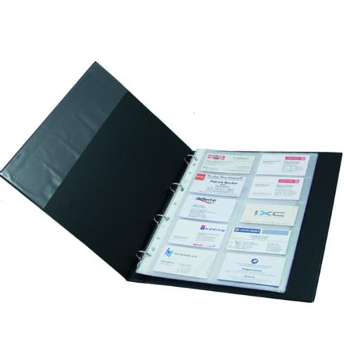 Визитница 5-ти рядная на кольцах Axent на 200 визиток, 330*250 мм, черная / Визитницы настольные №3 oe.kz Визитница 5-ти рядная на кольцах Axent на 200 визиток, 330*250 мм, черная / Визитницы настольные №3