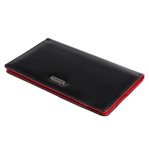 Визитница 3-х рядная Centrum "BLACK&RED" на 96 визиток, А5, 120*200 мм, гладкая кожа, черная / Визитницы настольные oe.kz Визитница 3-х рядная Centrum "BLACK&RED" на 96 визиток, А5, 120*200 мм, гладкая кожа, черная / Визитницы настольные