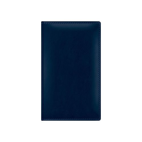 Визитница 3-х рядная Berlingo "Nebraska old" на 96 визиток, 120*200 мм, фактурная кожа, синяя / Визитницы настольные №2