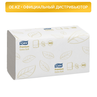 Полотенца бумажные Tork Premium, 200 шт, 2-х слойные, 23*23 см, ZZ-сложение, белые / Полотенца для диспенсеров oe.kz Полотенца бумажные Tork Premium, 200 шт, 2-х слойные, 23*23 см, ZZ-сложение, белые / Полотенца для диспенсеров