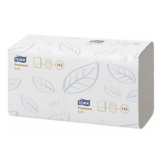 Полотенца бумажные Tork Premium, 110 шт, 2-х слойные, 21*34 см, Interfold, белые / Полотенца для диспенсеров oe.kz Полотенца бумажные Tork Premium, 110 шт, 2-х слойные, 21*34 см, Interfold, белые / Полотенца для диспенсеров