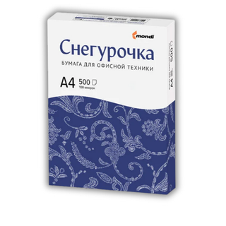 "Снегурочка" қағазы, А4, 80 гр/м2, бумада 500 парақ / А4 кеңсе қағаздары