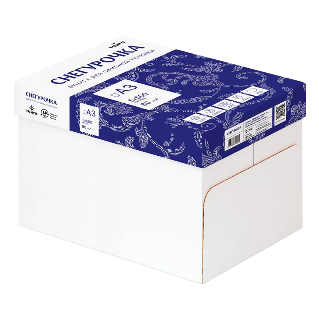 "Снегурочка" қағазы, А3, 80 гр/м2, бумада 500 парақ / А3 кеңсе қағаздары №3 oe.kz "Снегурочка" қағазы, А3, 80 гр/м2, бумада 500 парақ / А3 кеңсе қағаздары №3