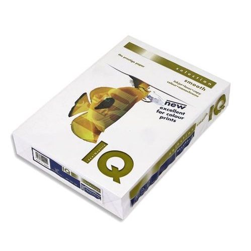 Бумага IQ Selection Smooth, А4, 120 гр/м2, 500 листов в пачке / Бумага офисная премиум класса