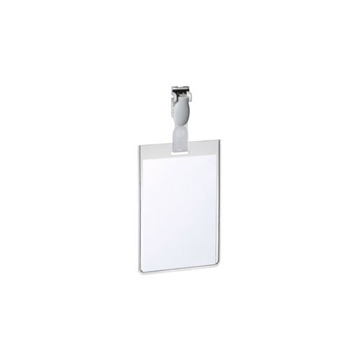 Бейдж вертикальный Durable, 60*90 мм, с поворотным клипом  / Бейджи №2