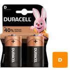 Батареялар Duracell бөшкелі D LR20/MN1300, 1.5 V, қаптамада 2 дана, баға бір қаптамасы үшін