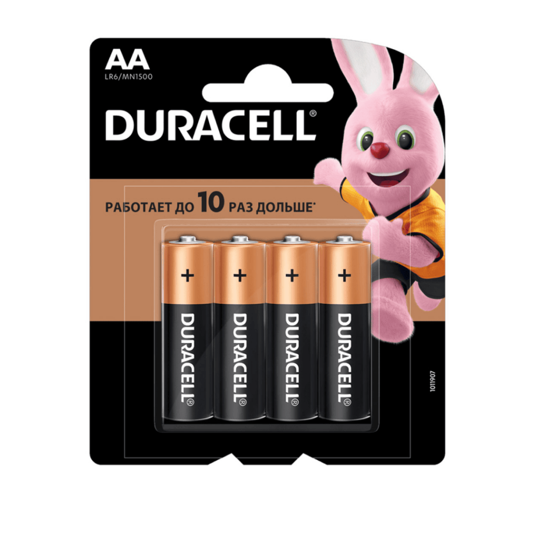 Батарейки Duracell пальчиковые AA LR6/MN1500, 1.5 V, 4 шт./уп., цена за упаковку / Батарейки oe.kz Батарейки Duracell пальчиковые AA LR6/MN1500, 1.5 V, 4 шт./уп., цена за упаковку / Батарейки