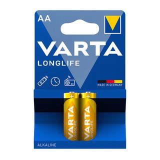 Батарейки Varta LONGLIFE Mignon пальчиковые AA LR06, 1.5V, 2 шт./уп, цена за упаковку / Батарейки