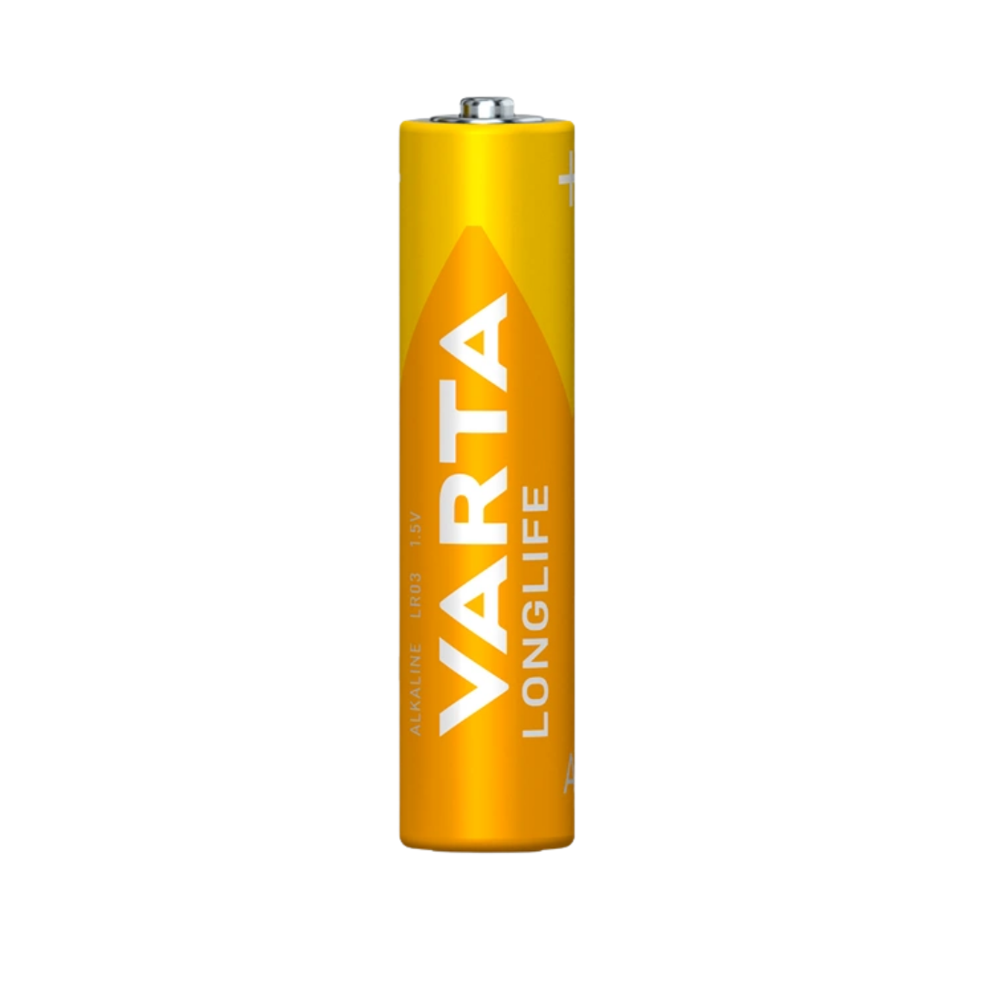 Батарейки Varta LONGLIFE Micro мизинчиковые AAA LR03, 1.5V, 4 шт./уп, цена за упаковку / Батарейки №2