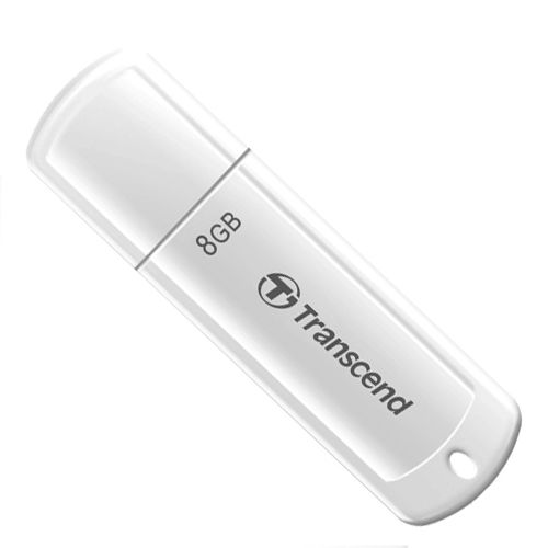 USB-флешка 8 Gb, Transcend "JetFlash 370", USB 2.0, белая