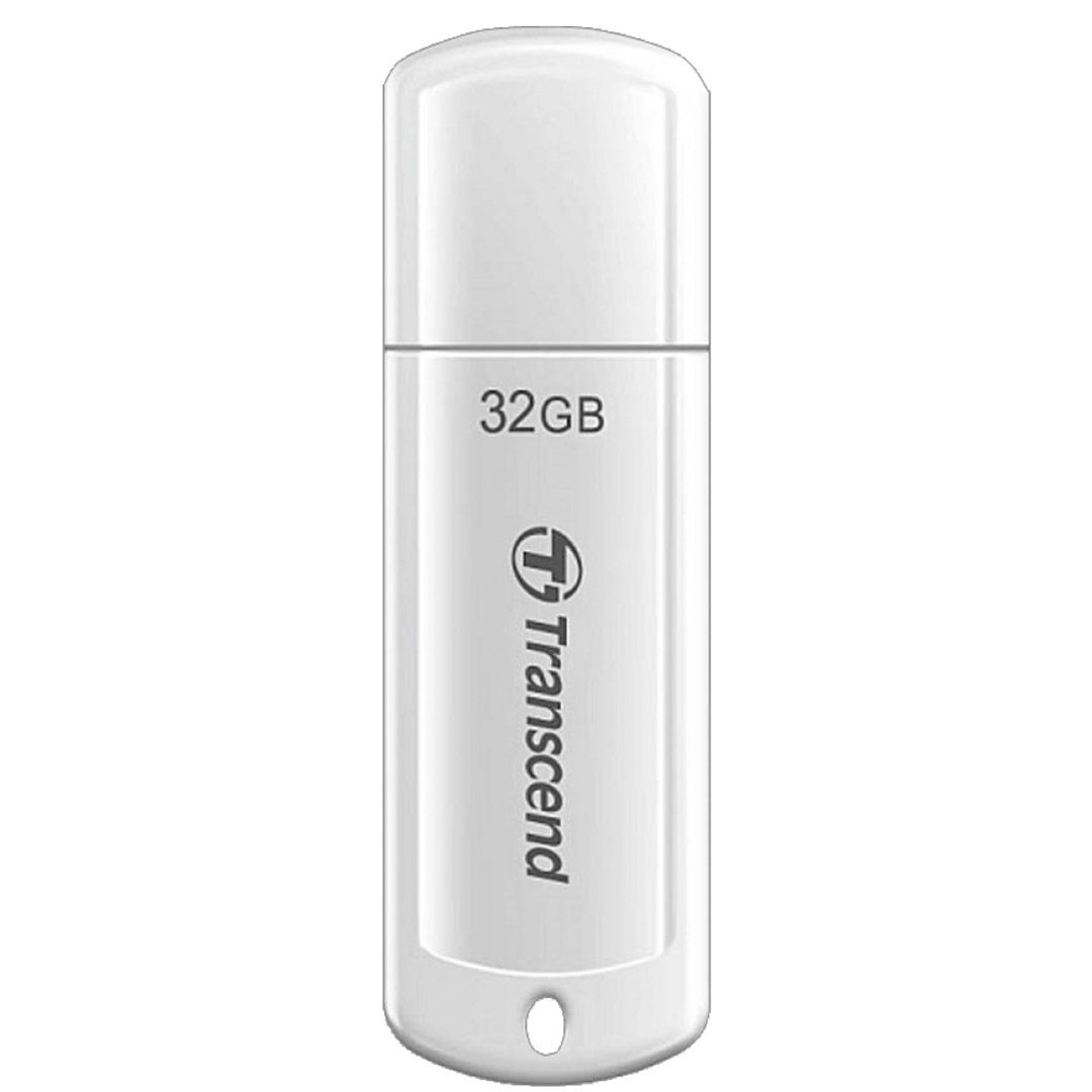 USB-флешка 32 Gb, Transcend "JetFlash 370", USB 2.0, белая