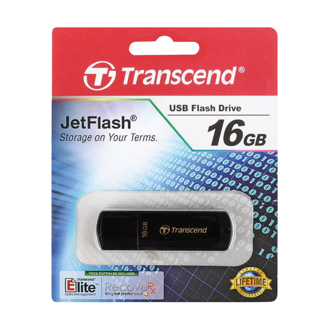 USB-флешка 16 Gb, Transcend "JetFlash 350", USB 2.0, черная / USB-флешки №3