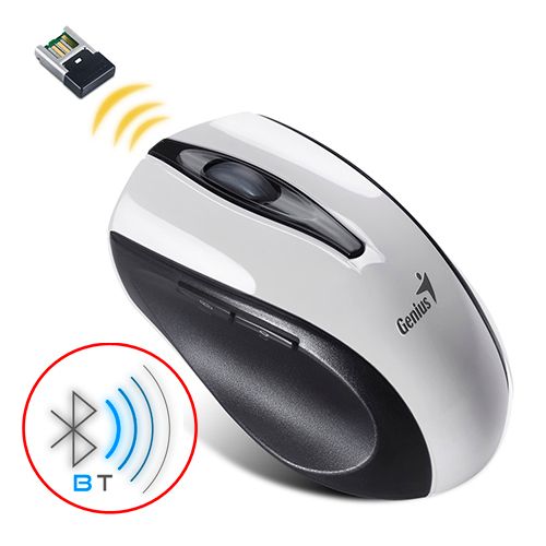 Mouse Wireless, Ergo 9000, USB, White, 1200dpi, Genius.