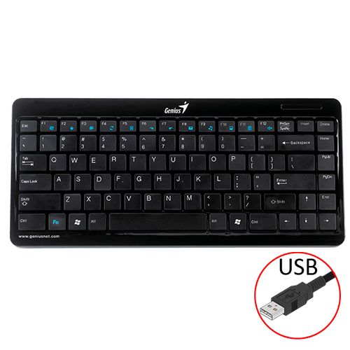 Клавиатура проводная Genius LuxeMate i202, USB, черная  / Клавиатуры проводные