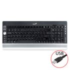 Keyboard LuxeMate 320,USB,Slim multimedia KB, Genius.