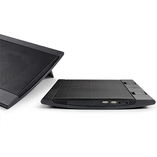 Подставка для ноутбука DeepCool "Wind Pal FS", USB хаб + 2 USB порта, 17", черная / Подставки для ноутбуков №2