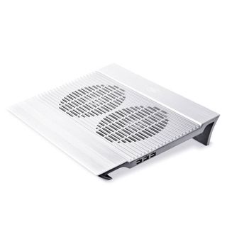 Подставка для ноутбука DeepCool "N8", USB хаб + 4 USB порта, 17", серебристая / Подставки для ноутбуков oe.kz Подставка для ноутбука DeepCool "N8", USB хаб + 4 USB порта, 17", серебристая / Подставки для ноутбуков