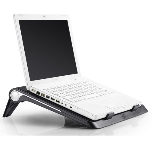 Подставка для ноутбука DeepCool "N180 FS", USB хаб + 2 USB порта, 17", черная / Подставки для ноутбуков №6