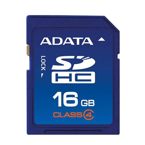 Карта памяти 16 Gb, Adata, SDHC, 4 класс скорости / Карты памяти