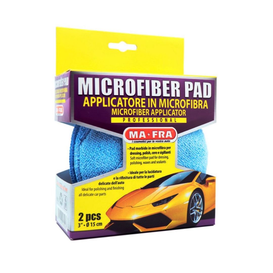 Аппликатор для полироли кузова Ma-Fra "Microfiber Pad Disk", микрофибра, 2 шт/упак / Автотовары