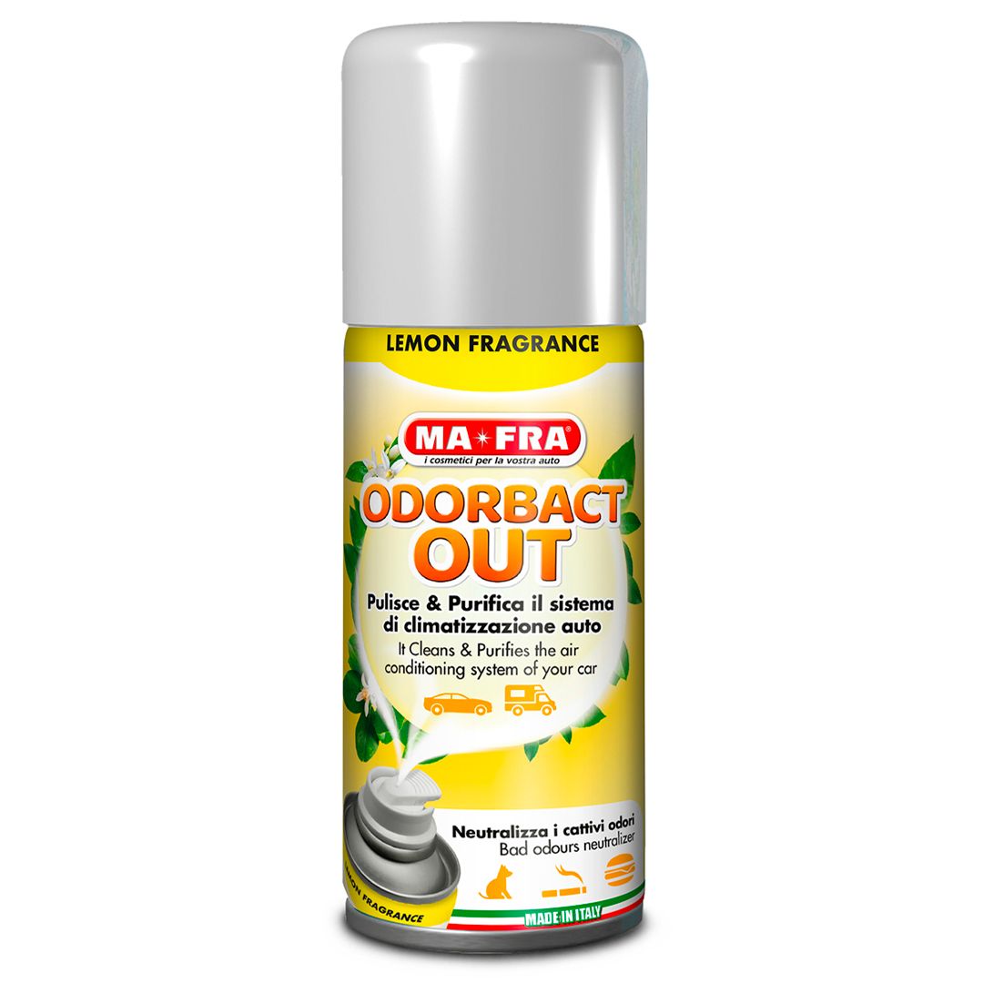 Кондиционер тазартқыш Ma-Fra "Odorbact Out. Lemon", 150 мл / Автотауарлар