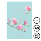 Записная книжка BG "Spring bloom", А5, 80 листов, матовая ламинация, блок в точку