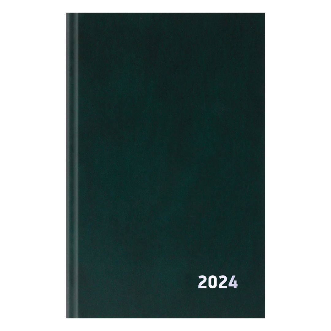 Ежедневник датированный OfficeSpace, 2024 г., А5, 168 л, зеленый / Ежедневники датированные