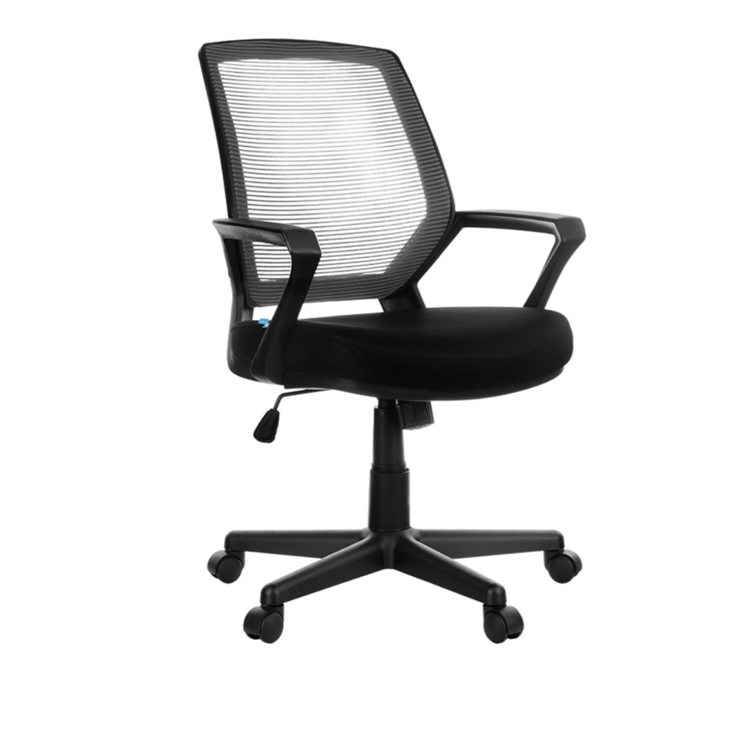 Кресло для персонала Helmi HL-M02 "Step", ткань, сетка, черное / Кресла для персонала oe.kz Кресло для персонала Helmi HL-M02 "Step", ткань, сетка, черное / Кресла для персонала