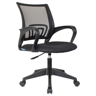 Кресло для персонала Helmi HL-M95 R "Airy", ткань черная, сетка, пластик черный / Кресла для персонала