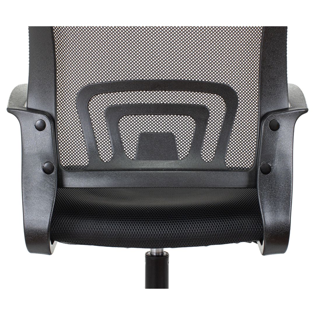 Кресло для персонала Helmi HL-M95 R "Airy", ткань черная, сетка, пластик черный / Кресла для персонала №6