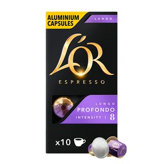 Кофе в капсулах L'or Lungo Profondo, для кофемашин Nespresso, 10 капсул / Кофе и чай в капсулах