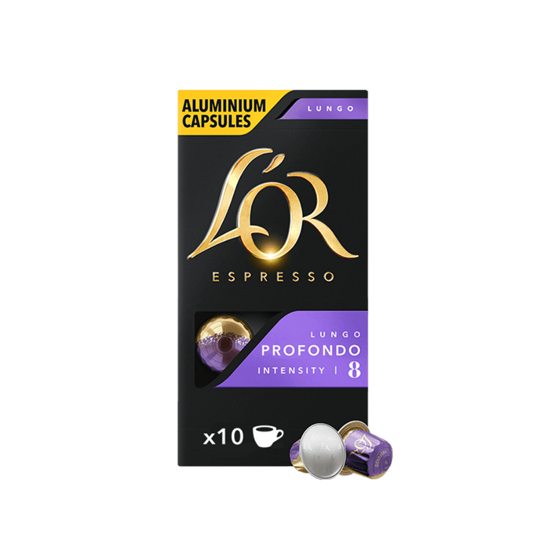 Кофе в капсулах L'or Lungo Profondo, для кофемашин Nespresso, 10 капсул / Кофе и чай в капсулах