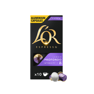 Капсуладағы кофе L'or Lungo Profondo, Nespresso кофемашинасы үшін, 10 капсула / Капсуладағы кофе және шай oe.kz Капсуладағы кофе L'or Lungo Profondo, Nespresso кофемашинасы үшін, 10 капсула / Капсуладағы кофе және шай
