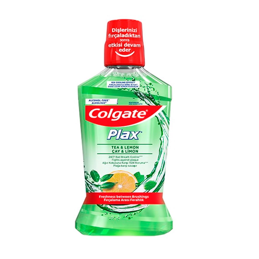 Ауыз қуысына арналған шайғыш Colgate Plax "Шай балғындығы", бактерияға қарсы, 500 мл