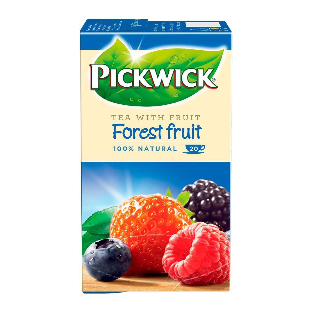 Чай Pickwick Forest Fruit, черный чай с лесными ягодами, 20 пакетиков / Чай пакетированный