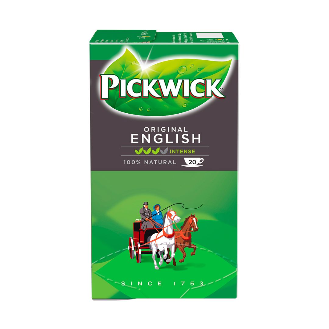 Чай Pickwick English, черный чай, 20 пакетиков / Чай пакетированный
