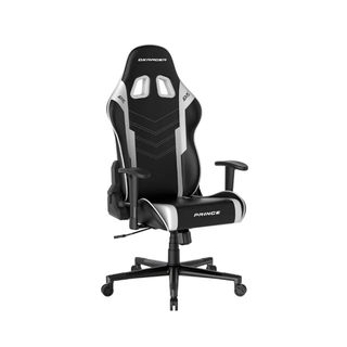 Игровое компьютерное кресло DX Racer GC/LPF132LTC/NW, искусственная кожа, черно-белое / Игровые кресла