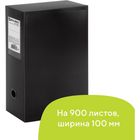 Архивный короб на кнопке Brauberg "Energy", 330*245*100 мм, разборный, пластик, черный