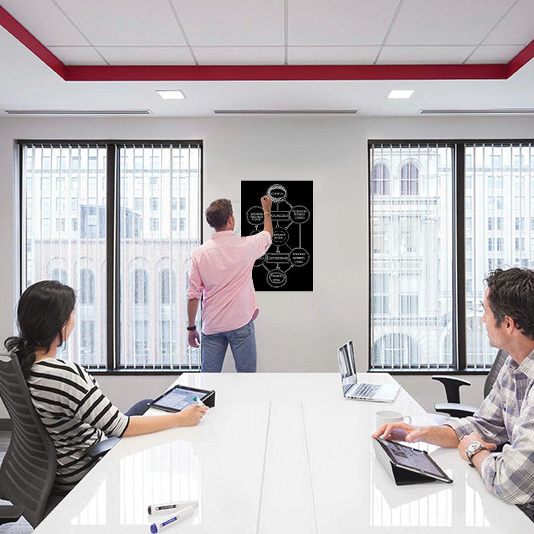 Доска-пленка меловая самоклеящаяся в рулоне Brauberg, 5 мелков и салфетка, 90*200 см / Творчество / Хобби	 №4