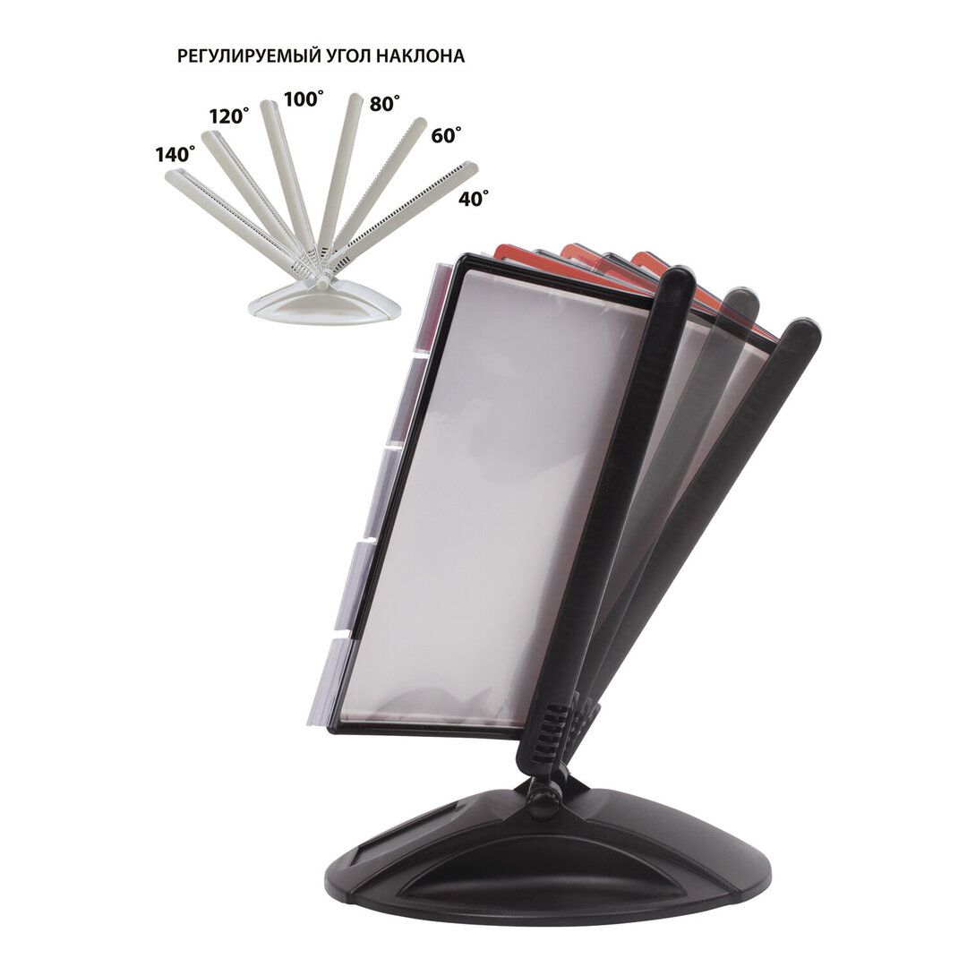 Үстелге қойылатын деможүйе Brauberg "Solid", 10 түрлі-түсті панель / Көрсетілімдік жүйелер №3