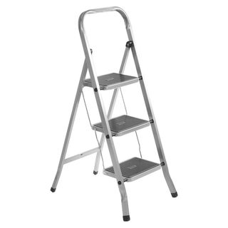 Стремянка стальная Класс Плюс, 3 ступени, рабочая высота 269 см / Стремянки, лестницы