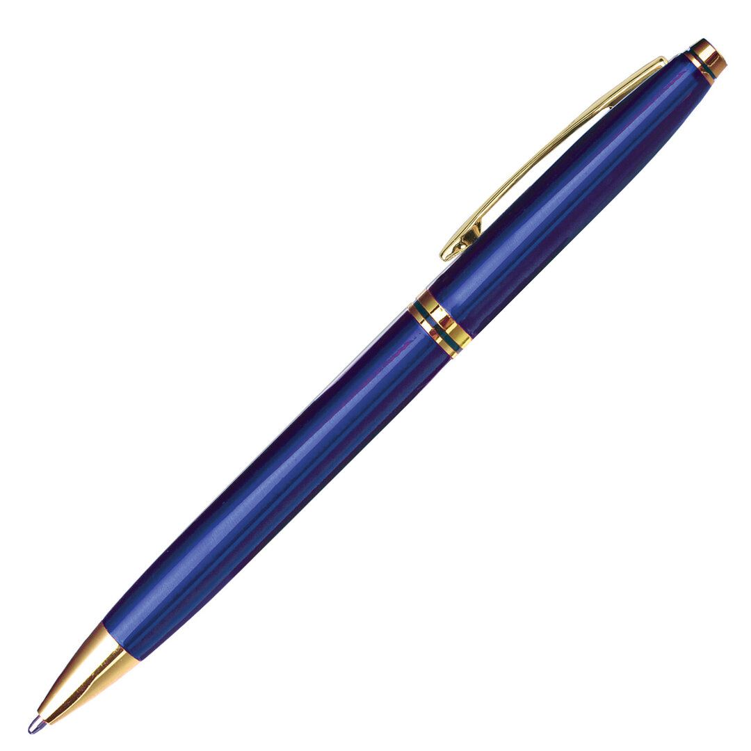 Ручка шариковая Brauberg "De Luxe Blue", 1 мм, синяя / Ручки премиум-класса №2