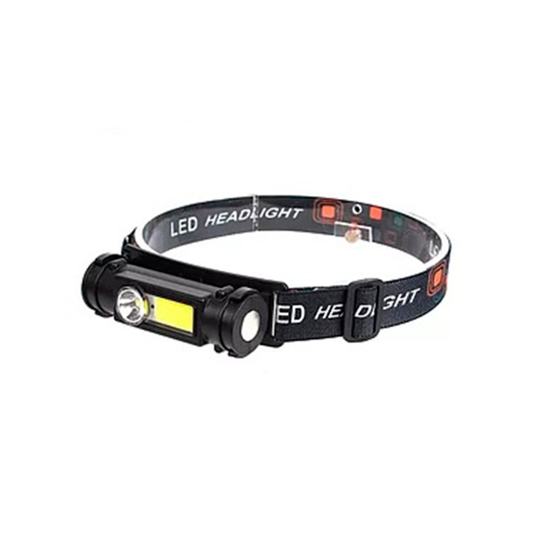 Фонарь светодиодный Bailong KS-T090, налобный, аккумулятор, USB / Фонари