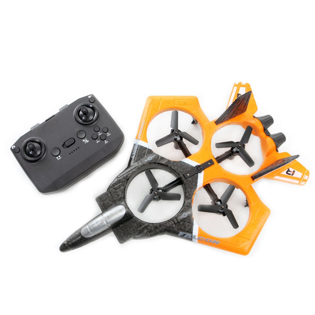 Радиоуправляемая дрон "Истребитель", 500 мАч , серый / Подарки и сувениры