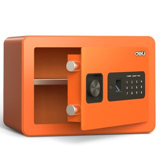 Сейф Deli "ET590", биометрический + электронный код + ключ, 250*350*250 мм, 9 кг / Сейфы