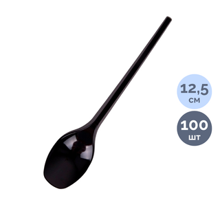 Бір реттік шай қасықтары Welday, ұзындығы 12,5 см, қара, 100 дана/қапт, баға қаптамасы үшін / Бір реттік ыдыстар oe.kz Бір реттік шай қасықтары Welday, ұзындығы 12,5 см, қара, 100 дана/қапт, баға қаптамасы үшін / Бір реттік ыдыстар