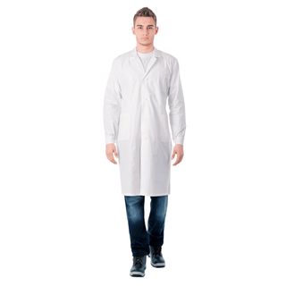 Халат рабочий, мужской, белый / Медицинская одежда