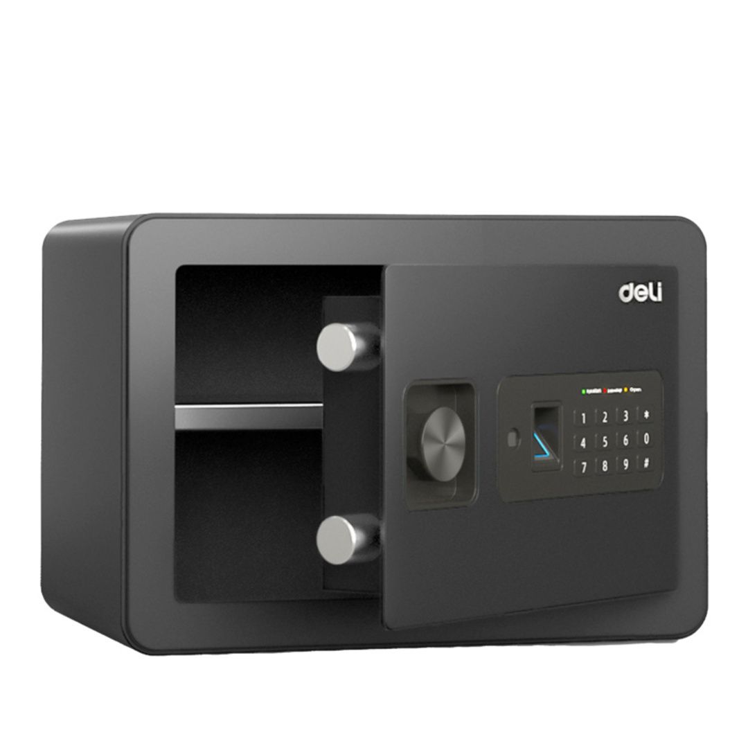 Сейф Deli "ET591", биометрический + электронный код + ключ, 250*350*250 мм, 8,6 кг / Сейфы oe.kz Сейф Deli "ET591", биометрический + электронный код + ключ, 250*350*250 мм, 8,6 кг / Сейфы